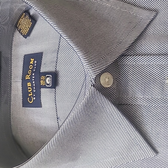 Men's Brand New Club Room by Charter Club 16 1/2 34/35 Dress Shirt - Picture 4 of 5